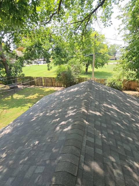 Newly shingled roof