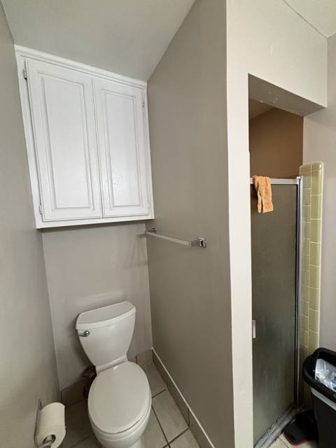Bathroom after: patched, painted, and back together
